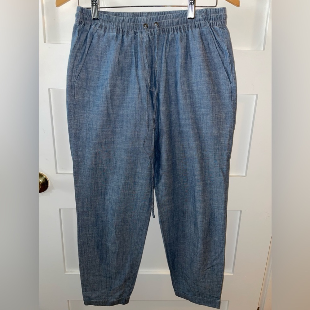 J Crew Denim Draw String Pants